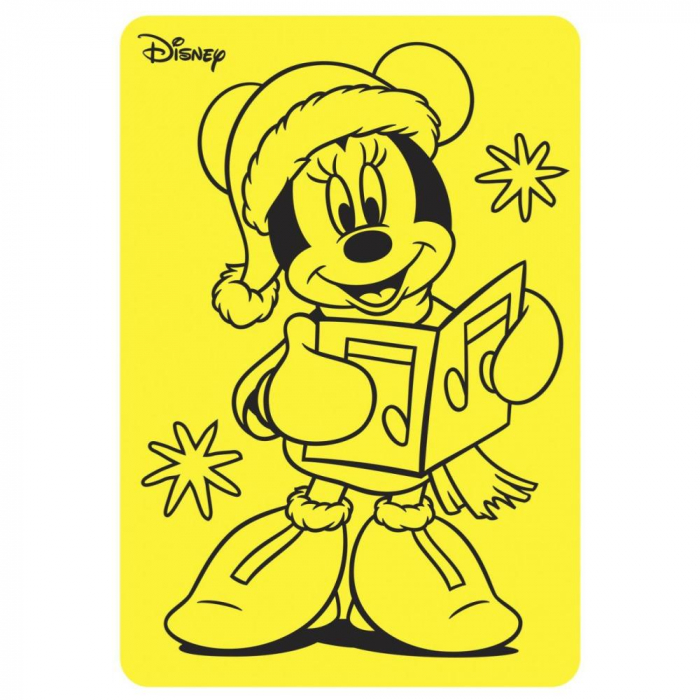 Pictura cu nisip colorat Minnie Mouse Santa [2]