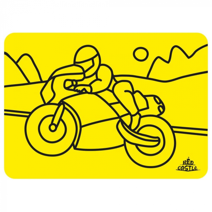 Pictura cu nisip colorat Motociclist [2]