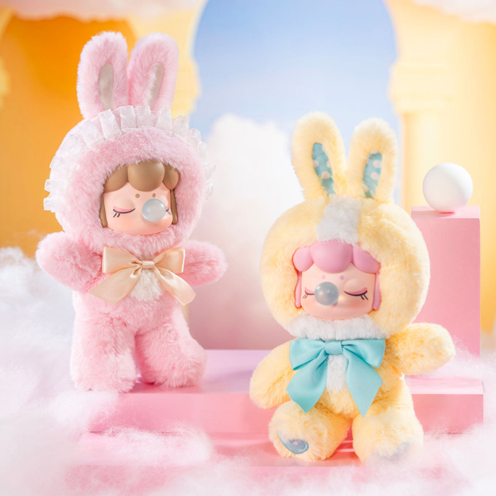 Papusa de plus Shining Bunny, set surpriza, 26cm, vinil, pastel [6]