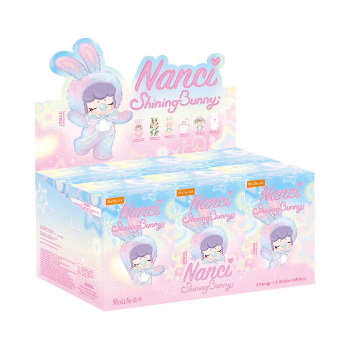 Papusa de plus Shining Bunny, set surpriza, 26cm, vinil, pastel [4]
