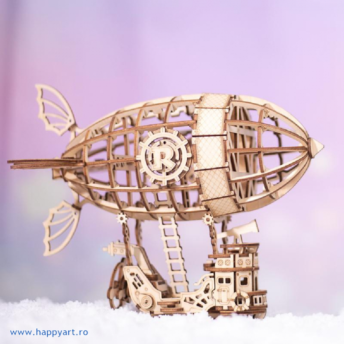 Puzzle 3D, Dirijabil, lemn, 176 piese, TG407 [10]