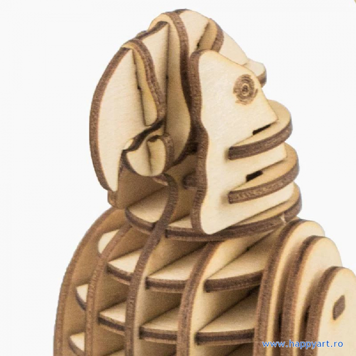 Puzzle 3D, Papagal, lemn, 31 piese, TG253 [3]