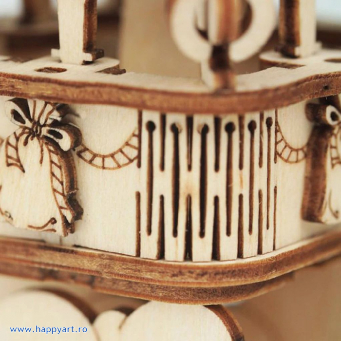 Puzzle 3D, Balon cu aer cald, lemn, 140 piese, TG406 [9]