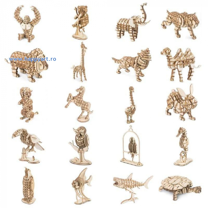 Puzzle 3D, Pinguin, lemn, 87 piese, TG272 [8]