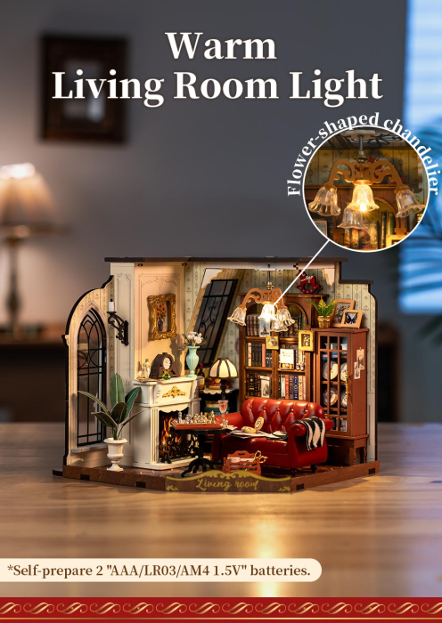 Puzzle 3D, Casuta DIY, Catherine’s Living Room, 284 piese [4]