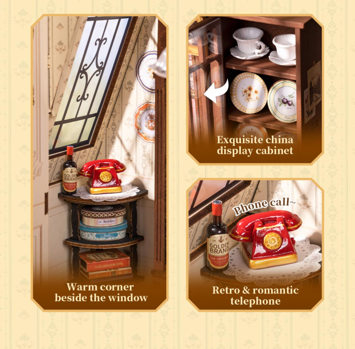 Puzzle 3D, Casuta DIY, Catherine’s Living Room, 284 piese [12]