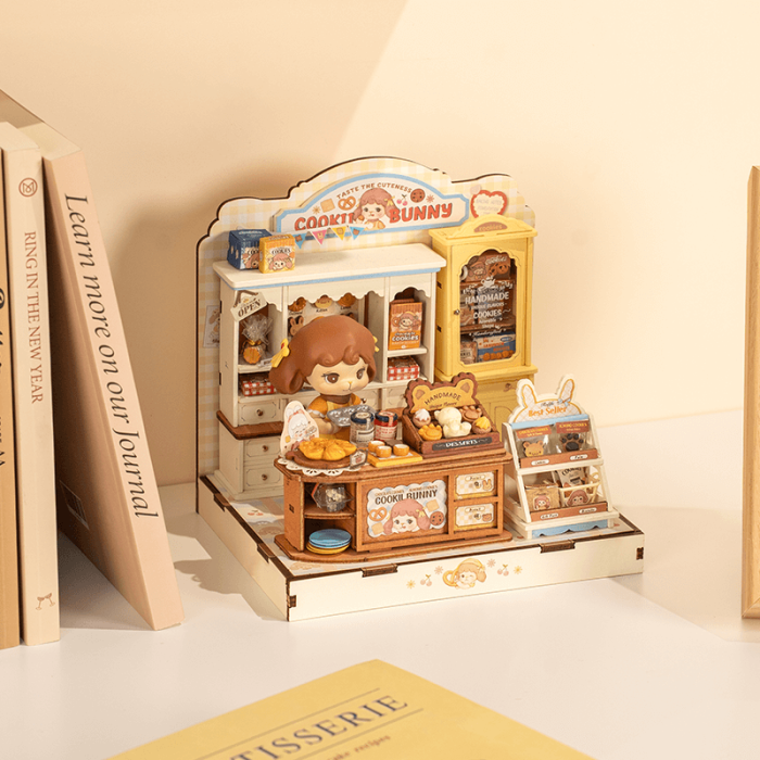 Puzzle 3D, Casuta DIY, Cookii Bunny’s Cookie Shop, 182 piese [13]