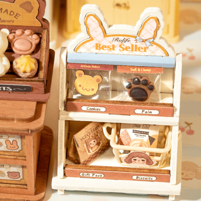 Puzzle 3D, Casuta DIY, Cookii Bunny’s Cookie Shop, 182 piese [11]