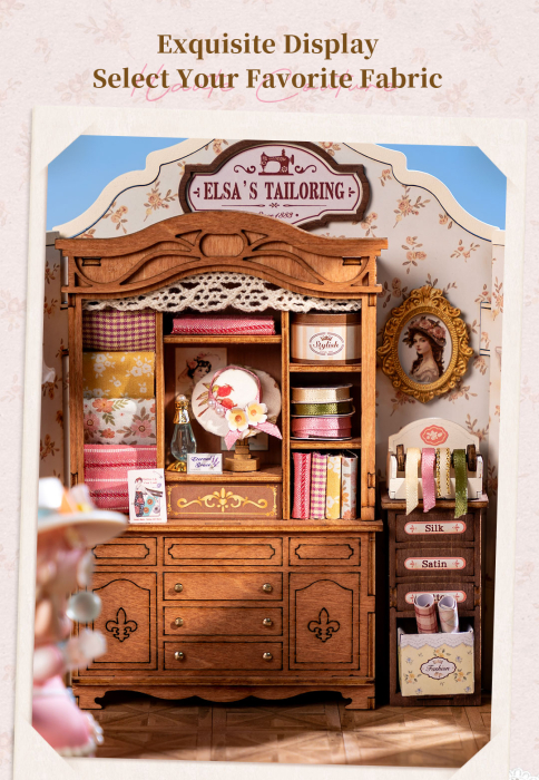 Puzzle 3D, Casuta DIY, Elsa’s Tailoring, 266 piese [3]