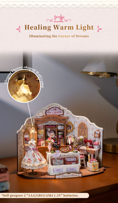 Puzzle 3D, Casuta DIY, Elsa’s Tailoring, 266 piese [13]