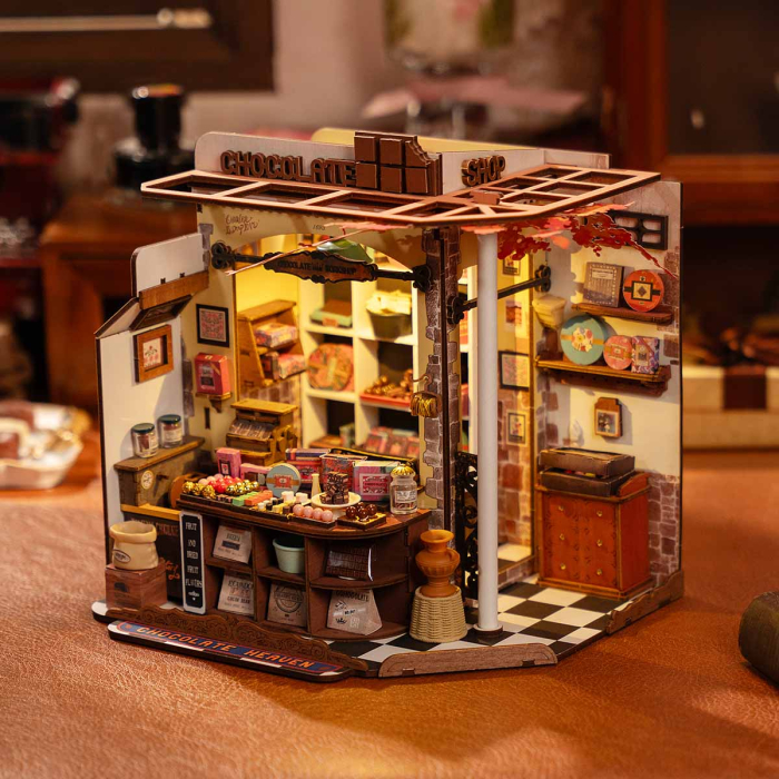 Puzzle 3D, Casuta DIY, Henry’s Chocolate, 330 piese [7]
