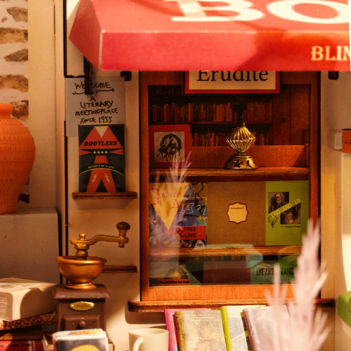 Puzzle 3D, Casuta DIY, Bookstore, 108 piese [3]