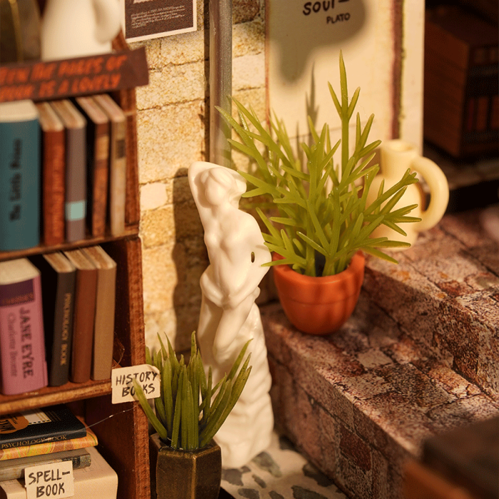 Puzzle 3D, Casuta DIY, Bookstore, 108 piese [4]
