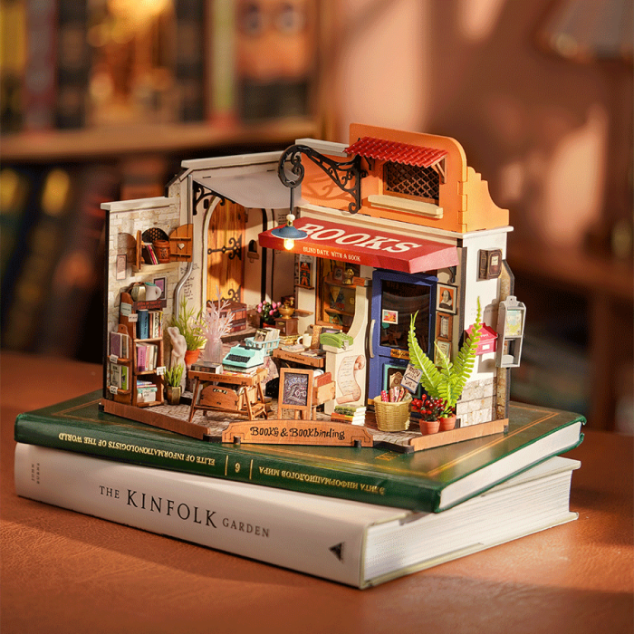 Puzzle 3D, Casuta DIY, Bookstore, 108 piese [2]