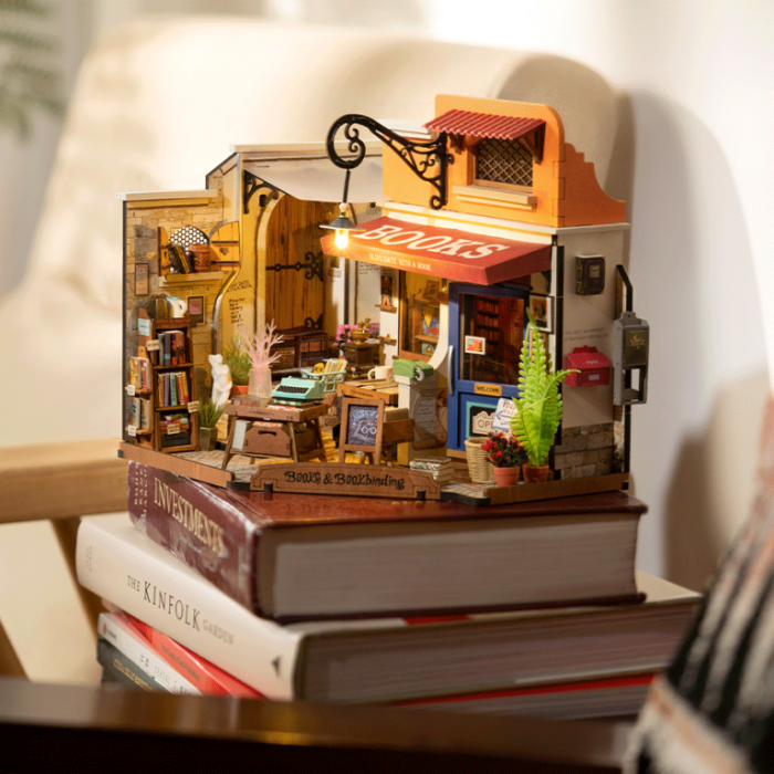 Puzzle 3D, Casuta DIY, Bookstore, 108 piese [10]
