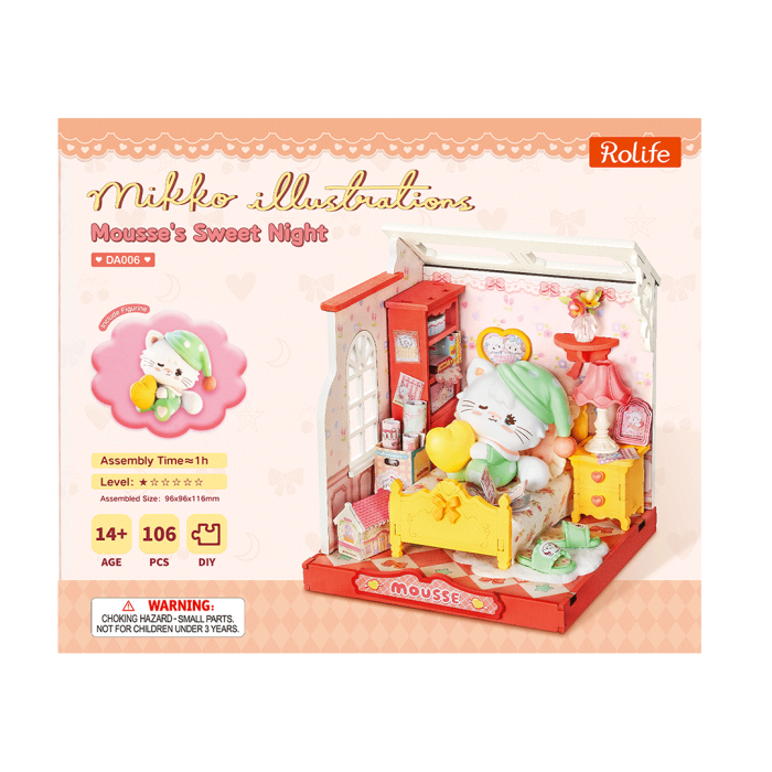 Puzzle 3D, Casuta DIY,  MOUSSE’S SWEET NIGHT, 106 piese [3]