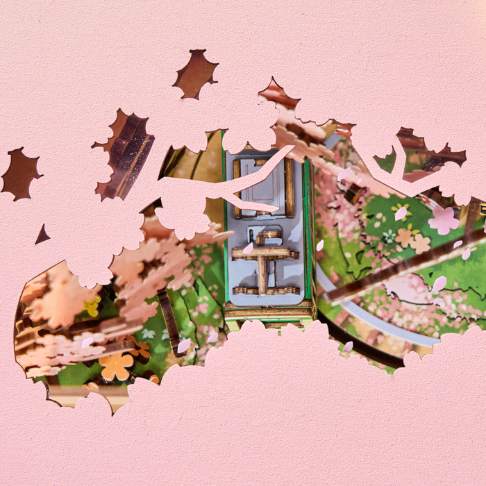Puzzle 3D, Cutiuta muzicala Sakura Dreamy Tour, RoLife, Lemn [4]