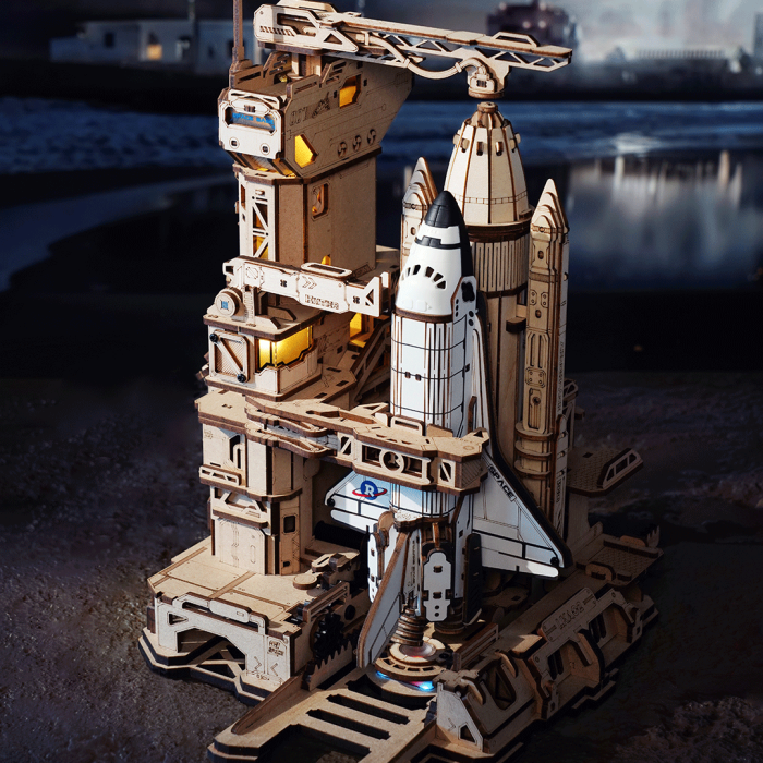 Puzzle 3D, din lemn, mecanic, Naveta spatiala, 446 piese [3]