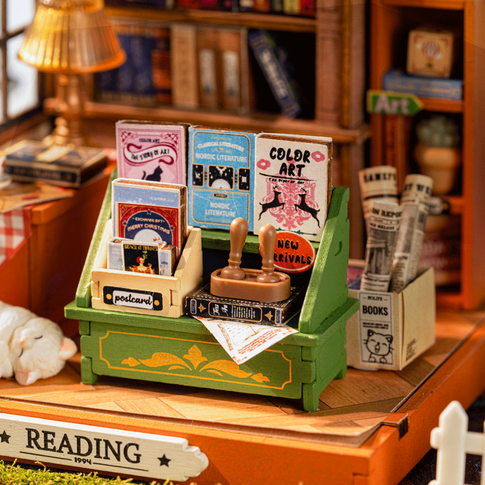 Puzzle 3D, Casuta DIY, The Muse Bookshop, 114 piese [4]