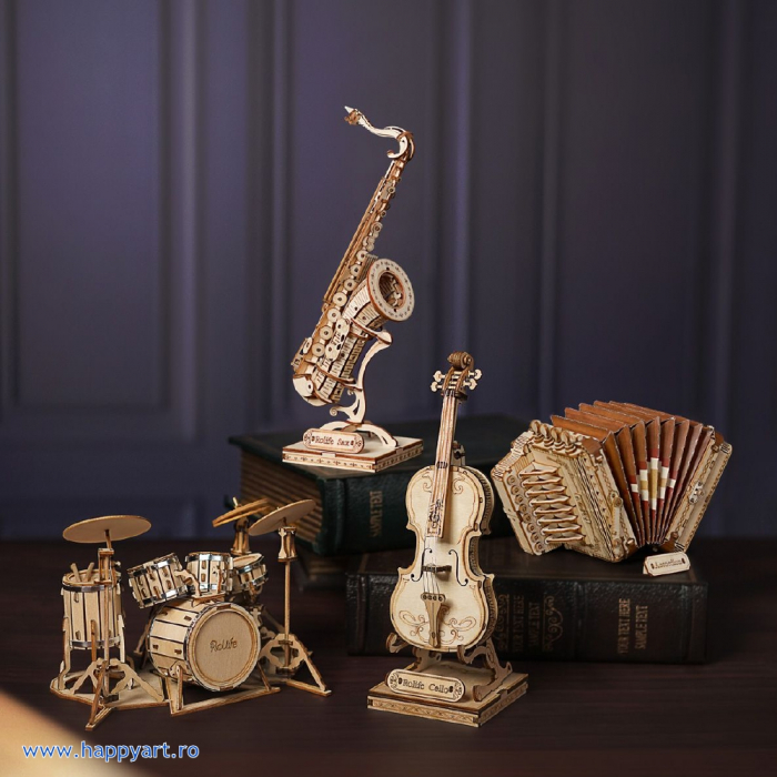 Puzzle 3D, Saxofon, lemn, 136 piese, TG309 [11]