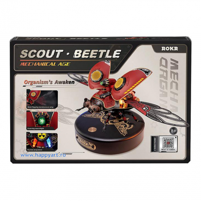 Puzzle 3D, mecanic, Gargarita cercetas, plastic si metal, 147 piese, MI02 [3]
