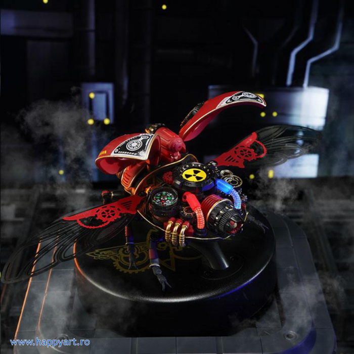 Puzzle 3D, mecanic, Gargarita cercetas, plastic si metal, 147 piese, MI02 [8]