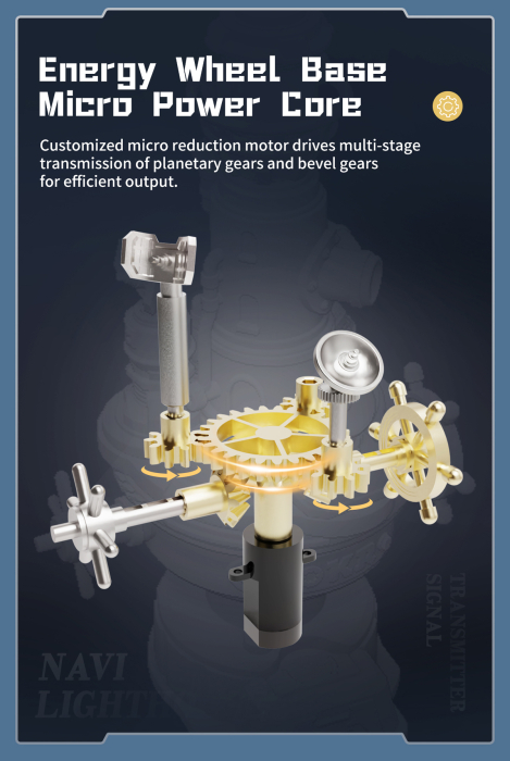 Puzzle 3D mecanic, NAVI LIGHTHOUSE, metal si plastic [6]