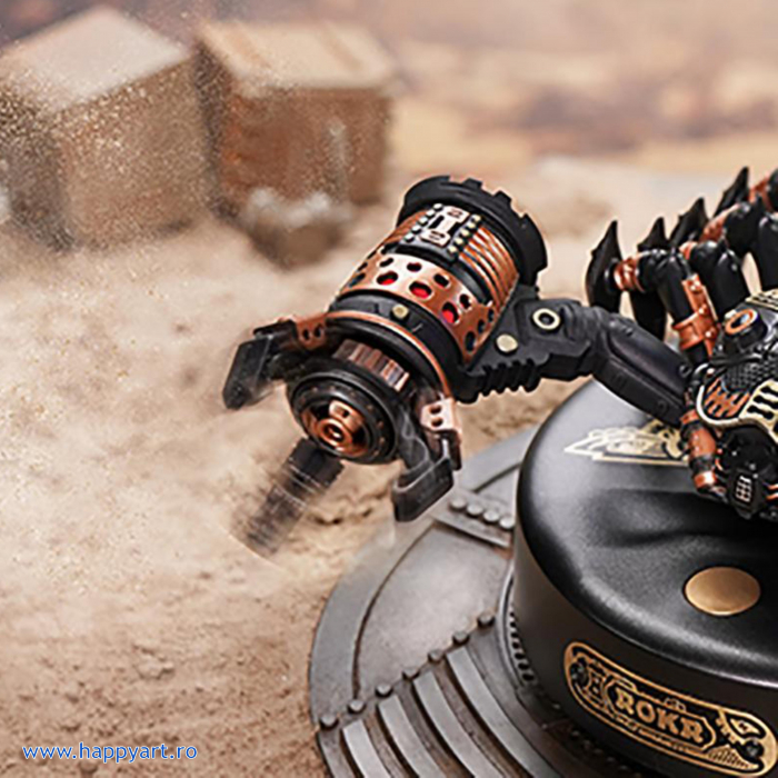 Puzzle 3D, mecanic, Imparatul Scorpion, plastic si metal, 123 piese, MI04 [7]