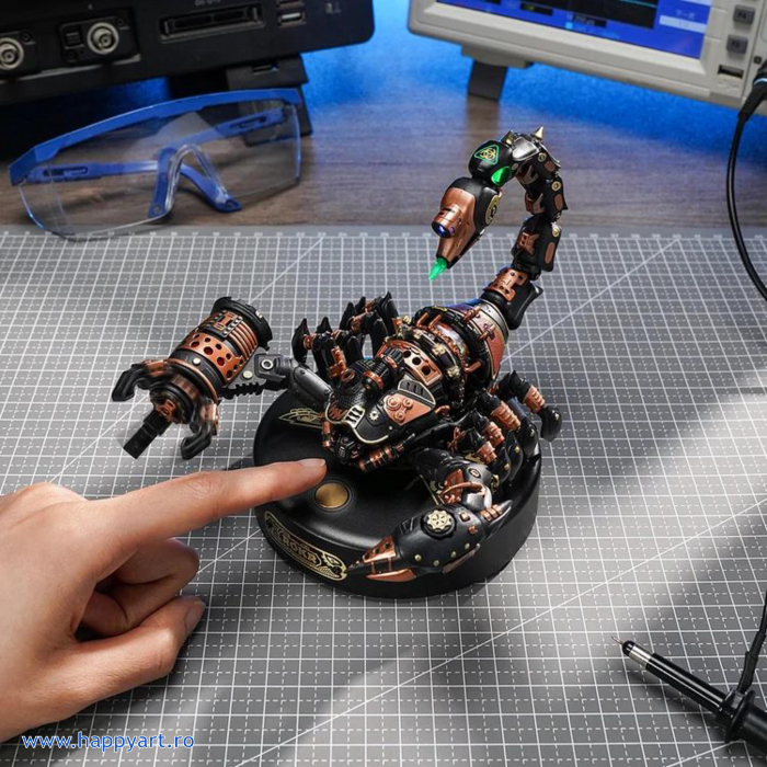 Puzzle 3D, mecanic, Imparatul Scorpion, plastic si metal, 123 piese, MI04 [10]