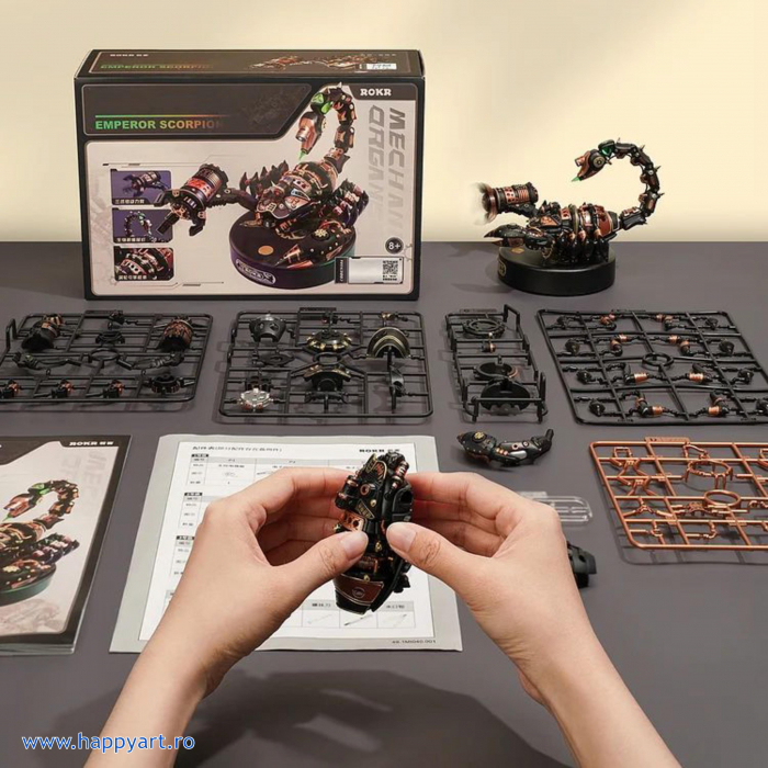 Puzzle 3D, mecanic, Imparatul Scorpion, plastic si metal, 123 piese, MI04 [5]