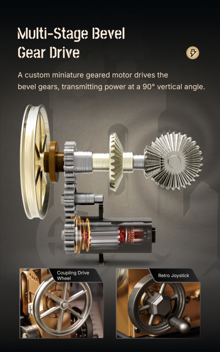 Puzzle 3D mecanic, TELEGRAF MORSE, metal si plastic [6]