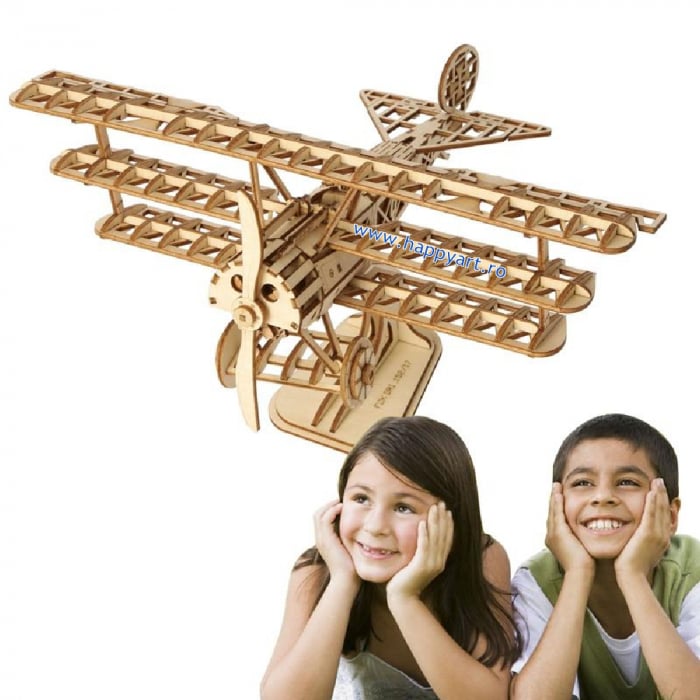Puzzle 3D, Avion, lemn, 145 piese, TG301 [8]