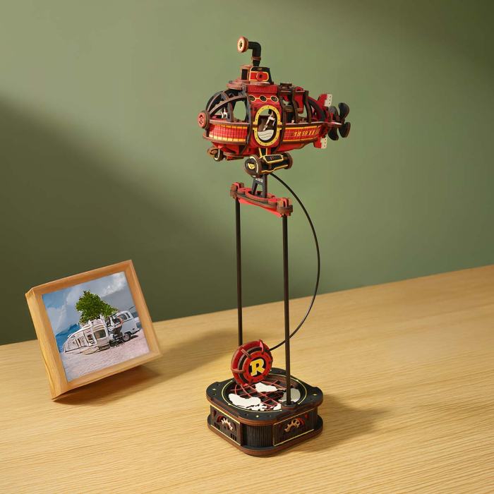 Puzzle 3D, Robotime, DEEP-SEA ADVENTURER, lemn, 219 piese [2]