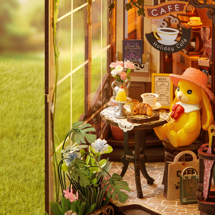 Puzzle 3D Rolife Cafeneaua din vacanta, 171 piese, lemn [6]