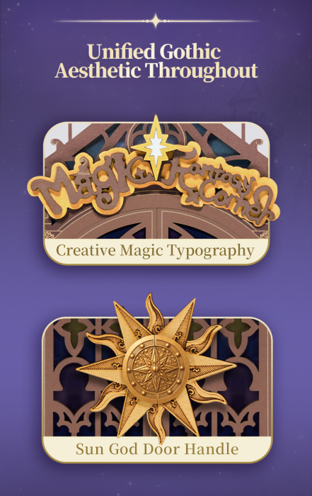 Puzzle 3D, Cotor de carte DIY, Coltul de magie, 185 piese [11]
