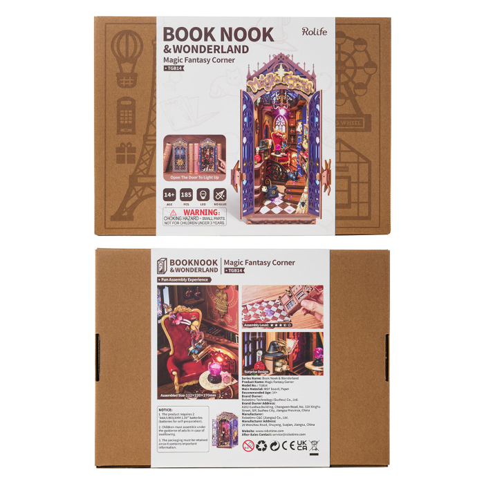 Puzzle 3D, Cotor de carte DIY, Coltul de magie, 185 piese [14]