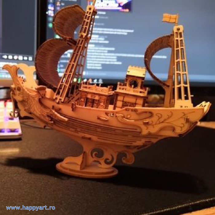 Puzzle 3D, Japanese diplomatic ship, lemn, 91 piese, TG307 [6]