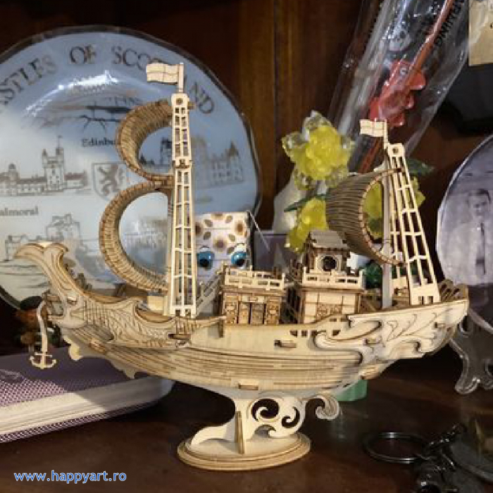 Puzzle 3D, Japanese diplomatic ship, lemn, 91 piese, TG307 [7]