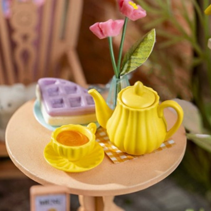Puzzle 3D, Fancy Tea - Salonul de ceai din gradina, Rolife, lemn, 112 piese [6]