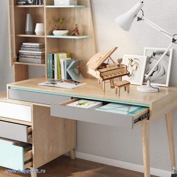 Puzzle 3D, Grand piano, lemn, 74 piese, TG402 [8]