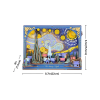 Puzzle 3D, tablou, din lemn, Noapte instelata - Van Gogh [7]