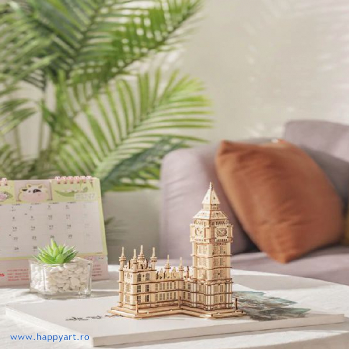 Puzzle 3D, Big Ben, lemn, cu lumini, 220 piese, TG507 [8]