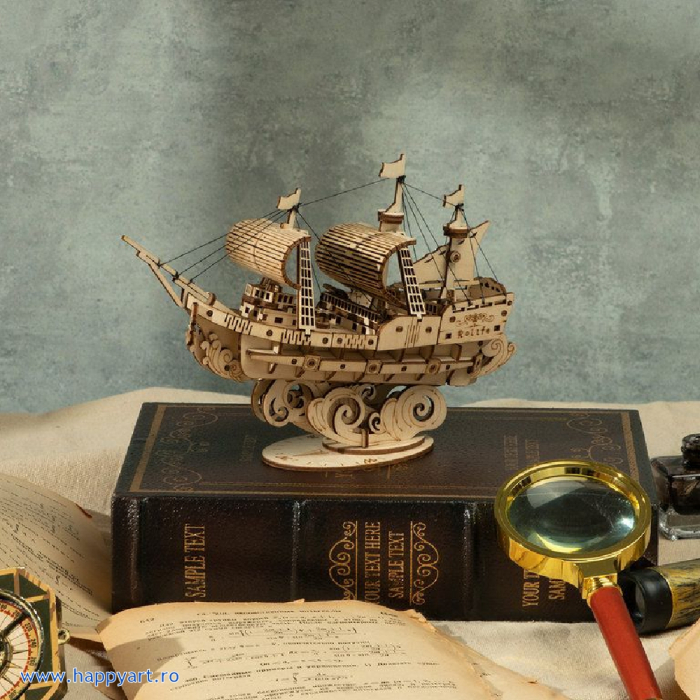Puzzle 3D, Sailing ship, lemn, 118 piese, TG305 [8]