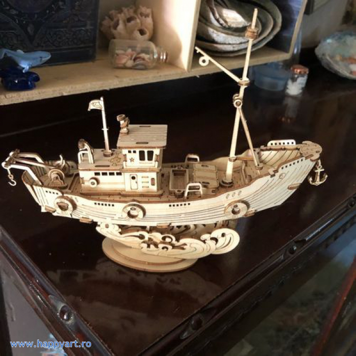 Puzzle 3D, Sailing ship, lemn, 118 piese, TG305 [9]