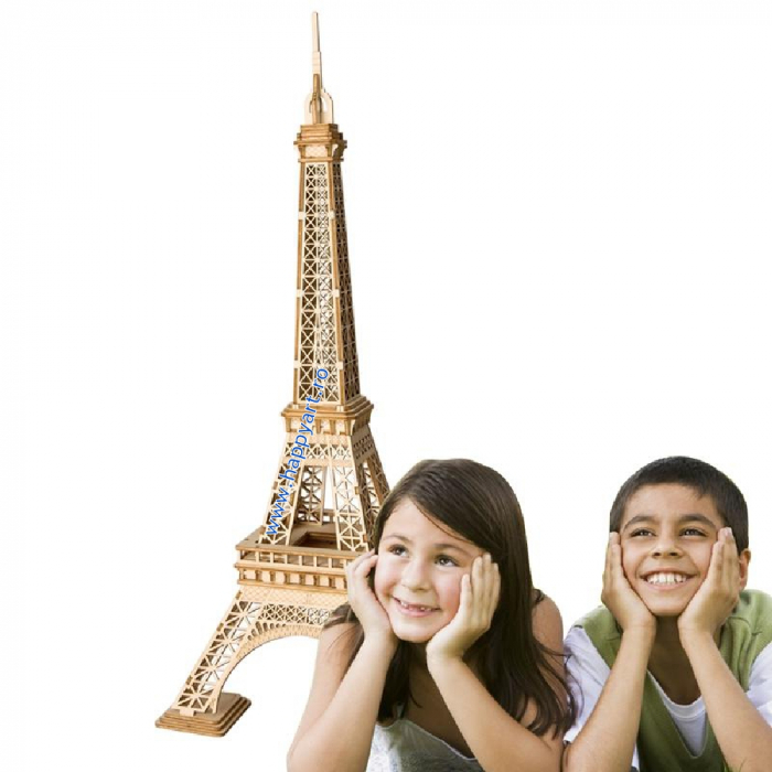 Puzzle 3D, Turnul Eiffel, lemn, 121 piese, TG501 [3]