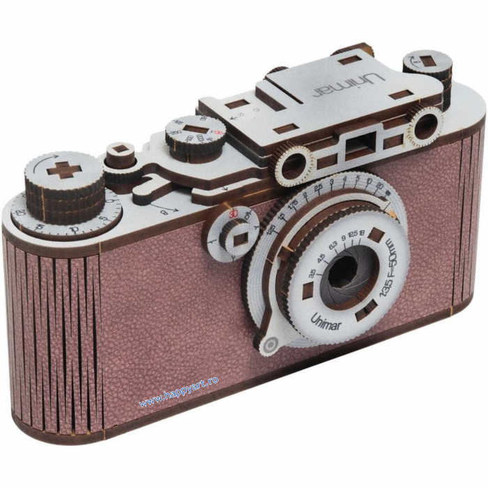 Puzzle din lemn 3D, Camera Foto Unimar, 105 piese, scara 1-1 [8]