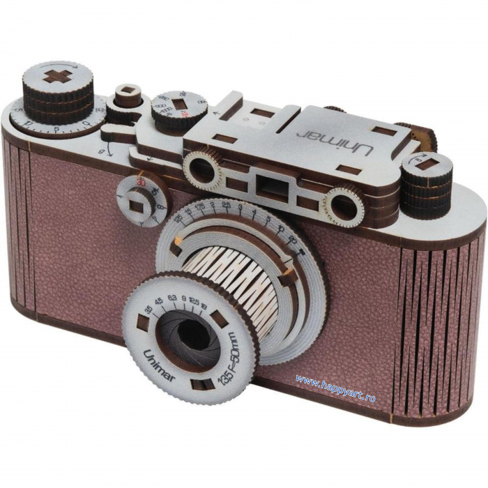 Puzzle din lemn 3D, Camera Foto Unimar, 105 piese, scara 1-1 [7]