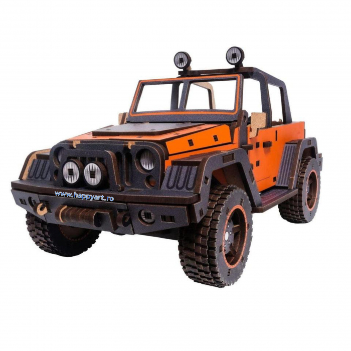 Puzzle din lemn 3D, Masina Maverick, 265 piese, scara 1-18 [1]