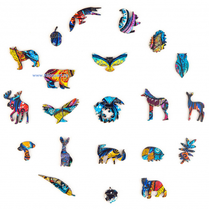 Puzzle lemn, Bufnita fermecatoare, Unidragon [5]