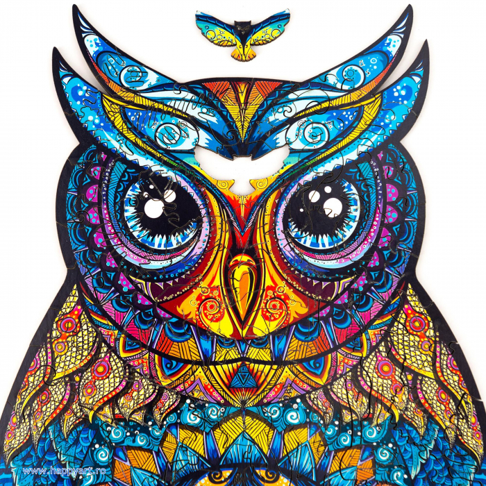 Puzzle lemn, Bufnita fermecatoare, Unidragon [3]